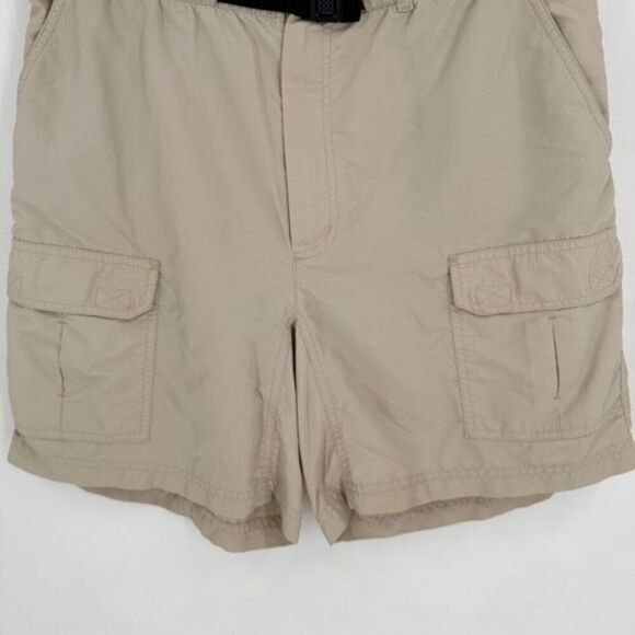 LL Bean Men’s Tan Nylon Pull On Hiking Outdoor Safari Shorts‎ Size Medium - Picture 5 of 11